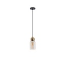 LÁMPARA COLGANTE CRISTAL  1xE27 MAX 15W100x1270mm NEGRO ARTE ILLUMINA AURELIA