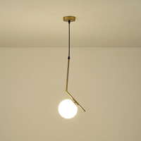 LÁMPARA COLGANTE CRISTAL 1xE27 MÁX 15W 220x150x1460mm BLANCO ARTE ILLUMINA ORBA