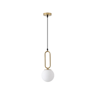 LÁMPARA COLGANTE CRISTAL 1xE27 MÁX 15W 150x150x1430mm BLANCO ARTE ILLUMINA ORBA