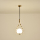 LÁMPARA COLGANTE CRISTAL 1xE27 MAX 15W 210x1490mm BLANCO ARTE ILLUMINA ORBA