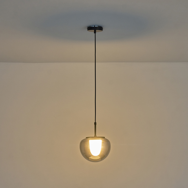 LÁMPARA COLGANTE CRISTAL G9 MAX 7W 200x1240mm AHUMADO ARTE ILLUMINA FIME