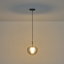 LÁMPARA COLGANTE CRISTAL G9 MAX 7W 200x1240mm AHUMADO ARTE ILLUMINA FIME
