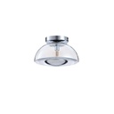 PLAFÓN DE CRISTAL G9 MAX 7W 230x230x150mm CROMO PERLA ARTE ILLUMINA CLEAR
