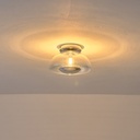PLAFÓN DE CRISTAL G9 MAX 7W 230x230x150mm CROMO PERLA ARTE ILLUMINA CLEAR