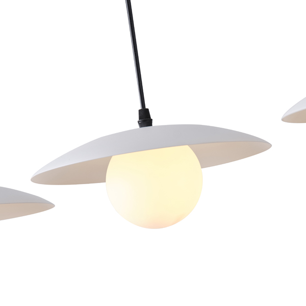 LÁMPARA COLGANTE DE METAL 3 LUCES G9 MAX 7W Ø900mm BLANCO ARTE ILLUMINA COBA CABANA