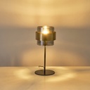 LÁMPARA DE MESA APLIQUES DE ILUMINACIÓN 1xE27 MAX 15W 180x415mm NEGRO-DORADO ARTE ILLUMINA RELIAC