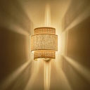 APLIQUE DE PARED TELA 1xE27 MAX 15W 260x460mm BEIGE-BLANCO MATE ARTE ILLUMINA ISLA
