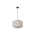 LÁMPARA COLGANTE DE TELA 1xΕ27 MÁX. 15W Ø320Χ1090mm BEIGE ARTE ILLUMINA МUSA