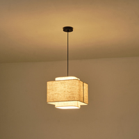 LÁMPARA COLGANTE DE TELA 1xΕ27 MÁX. 15W Ø320Χ1090mm BEIGE ARTE ILLUMINA МUSA