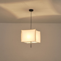 LÁMPARA COLGANTE DE TELA 1xΕ27 MÁX. 15W Ø480ΧH900mm BEIGE ARTE ILLUMINA TOSCANY