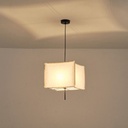 LÁMPARA COLGANTE DE TELA 1xΕ27 MÁX. 15W Ø480ΧH900mm BEIGE ARTE ILLUMINA TOSCANY