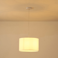 LÁMPARA COLGANTE DE TELA 1xE27 MÁX 40W Ø300Χ1230mm BLACK ARTE ILLUMINA TOSCANY