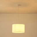 LÁMPARA COLGANTE DE TELA 1xE27 MÁX 40W Ø300Χ1230mm BLACK ARTE ILLUMINA TOSCANY