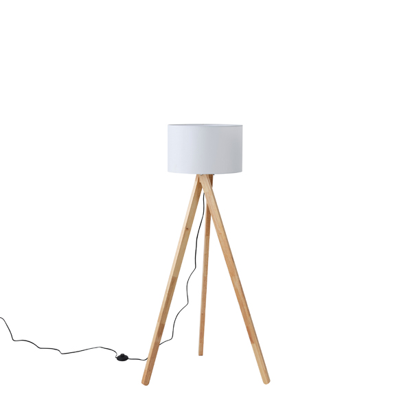LÁMPARA DE PIE MADERA CLARA 1xE27 MÁX. 15W 450x1450mm ARTE ILLUMINA MADERA