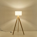 LÁMPARA DE PIE MADERA CLARA 1xE27 MÁX. 15W 450x1450mm ARTE ILLUMINA MADERA