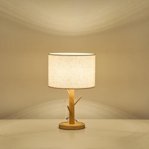 LÁMPARA DE MESA LUMINARIA MADERA 1xE27 MÁX 15W 250x400mm ARTE ILLUMINA MADERA