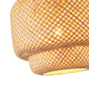 LÁMPARA COLGANTE BAMBÚ 1xE27 MÁX. 15W 400x400x1280mm ARTE ILLUMINA AVRA