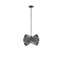 LÁMPARA COLGANTE DE METAL  1xΕ27 MAX15W 350x350x1270mm NEGRO ARTE ILLUMINA OGGI