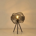 LÁMPARA DE MESA METAL 1xE27 MÁX 15W 300x300x4700mm METAL NEGRO ARTE ILLUMINA OGGI