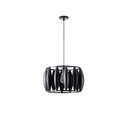 LÁMPARA COLGANTE METAL  1xE27 MÁX. 15W 425x425x1300mm NEGRO ARTE ILLUMINA CROWN