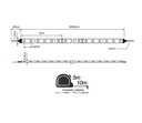 TIRA LED 5M 20W 24V RGBW+CCT IP20 (PRECIO POR METRO)