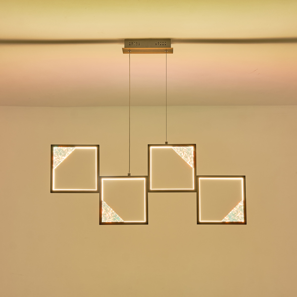 PLAFÓN DE TECHO ALUMINIO LED 36W 850lm 3000K 820x16X1340mm NEGRO ARTE ILLUMINA SQUARE