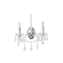 APLIQUE DE PARED METAL-VIDRIO 2xE14 MAΑ 8W 330x425mm METALIC ARTE ILLUMINA KRISTALLO