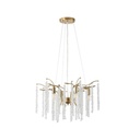 LÁMPARA COLGANTE METAL-VIDRIO TRANSPARENTE 6 LUCES 6xE14 MAX 8W Ø590mm ARTE ILLUMINA DYNASTY