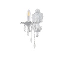 APLIQUE DE PARED ALUMINIO 2xE14 MAX 8W 350x140mm CRISTAL TRANSPARENTE ARTE ILLUMINA JEWEL