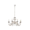 LÁMPARA COLGANTE METAL-CRISTAL TRANSPARENTE 8 LUCES 8xE27 MÁX. 15W 390x750mm ARTE ILLUMINA DUKE