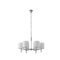 LÁMPARA COLGANTE METAL-TEJIDO 6 LUCES 6xE27 MÁX 15W 400x690mm ARTE ILLUMINA COURT