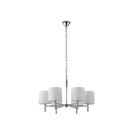 LÁMPARA COLGANTE METAL-TEJIDO 6 LUCES 6xE27 MÁX 15W 400x690mm ARTE ILLUMINA COURT