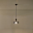 LÁMPARA COLGANTE DE HORMIGÓN Y HIERRO 1xΕ27 MÁX. 15 W 255 x 255 x 200 mm NEGRO ARTE ILLUMINA SCOURO