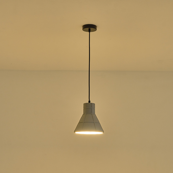 LÁMPARA COLGANTES HORMIGÓN 1xΕ27 MAX15W 200x200x210mm GRIS ARTE ILLUMINA ARME