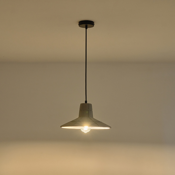 LÁMPARA COLGANTES HORMIGÓN 1xΕ27 MAX15W 320x320x160mm GRIS ARTE ILLUMINA ARME