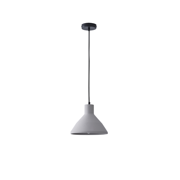LÁMPARA COLGANTES HORMIGÓN 1xE27 MÁX15W 240x240x200mm GRIS ARTE ILLUMINA YESO