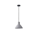 LÁMPARA COLGANTES HORMIGÓN 1xE27 MÁX15W 240x240x200mm GRIS ARTE ILLUMINA YESO