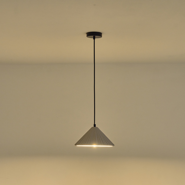 LÁMPARA COLGANTES HORMIGÓN 1xE27 MÁX15W 250x250x1240mm GRIS ARTE ILLUMINA PLATRE