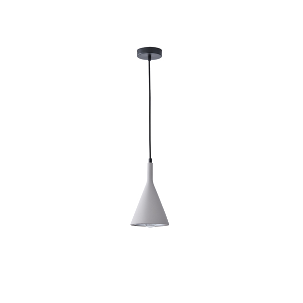 LÁMPARA COLGANTES HORMIGÓN 1xE27 MÁX15W 150x150x250mm GRIS ARTE ILLUMINA YESO
