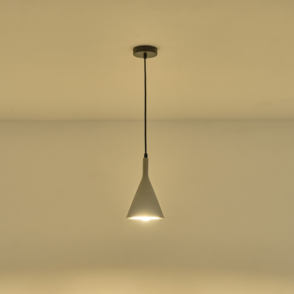 LÁMPARA COLGANTES HORMIGÓN 1xE27 MÁX15W 150x150x250mm GRIS ARTE ILLUMINA YESO