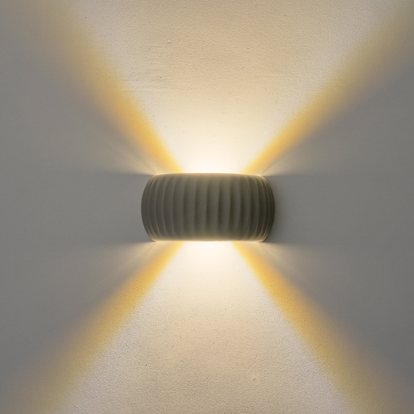 APLIQUE DE PARED LED HORMIGÓN 5W 3000K 450lm 270x130x140mm GRIS ARTE ILLUMINA CALCO