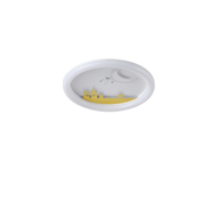 PLAFÓN DE TECHO PLÁSTICO LED 60W 5940lm 3CCT(3000-4000-6000K) Ø480mm BLANCO-AMARILLO ARTE ILLUMINA ALEGRE