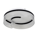 PLAFÓN DE TECHO ACRÍLICAS LED 18W 1000lm 3000K Ø50 TRANSPARENTE-NEGRO ARTE ILLUMINA AURORA