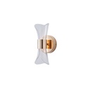 APLIQUE DE PARED ACRÍLICO PATRÓN DE PUNTOS 8W 3000K 720lm 520x360mm ORO FRANCÉS ARTE ILLUMINA TELA