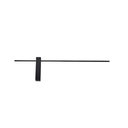 APLIQUE DE PARED METAL LED 10W 1000lm 3000K 800x200x40mm NEGRO ARTE ILLUMINA CLIO