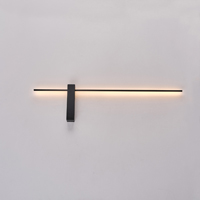 APLIQUE DE PARED METAL LED 10W 1000lm 3000K 800x200x40mm NEGRO ARTE ILLUMINA CLIO