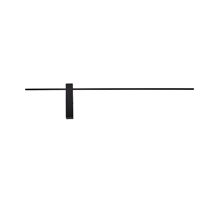 APLIQUE DE PARED METAL LED 12W 1200lm 3000K 1000x200x40mm NEGRO ARTE ILLUMINA CLIO