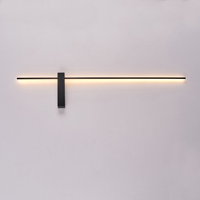 APLIQUE DE PARED METAL LED 12W 1200lm 3000K 1000x200x40mm NEGRO ARTE ILLUMINA CLIO