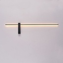 APLIQUE DE PARED METAL LED 12W 1200lm 3000K 1000x200x40mm NEGRO ARTE ILLUMINA CLIO