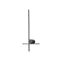 APLIQUE DE PARED METAL LED 12W 1200lm 3000K 600x200x60mm NEGRO ARTE ILLUMINA CLIO